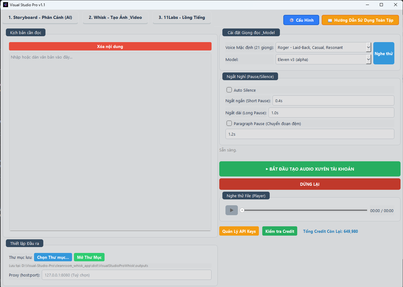 Hướng dẫn Tab 11Labs